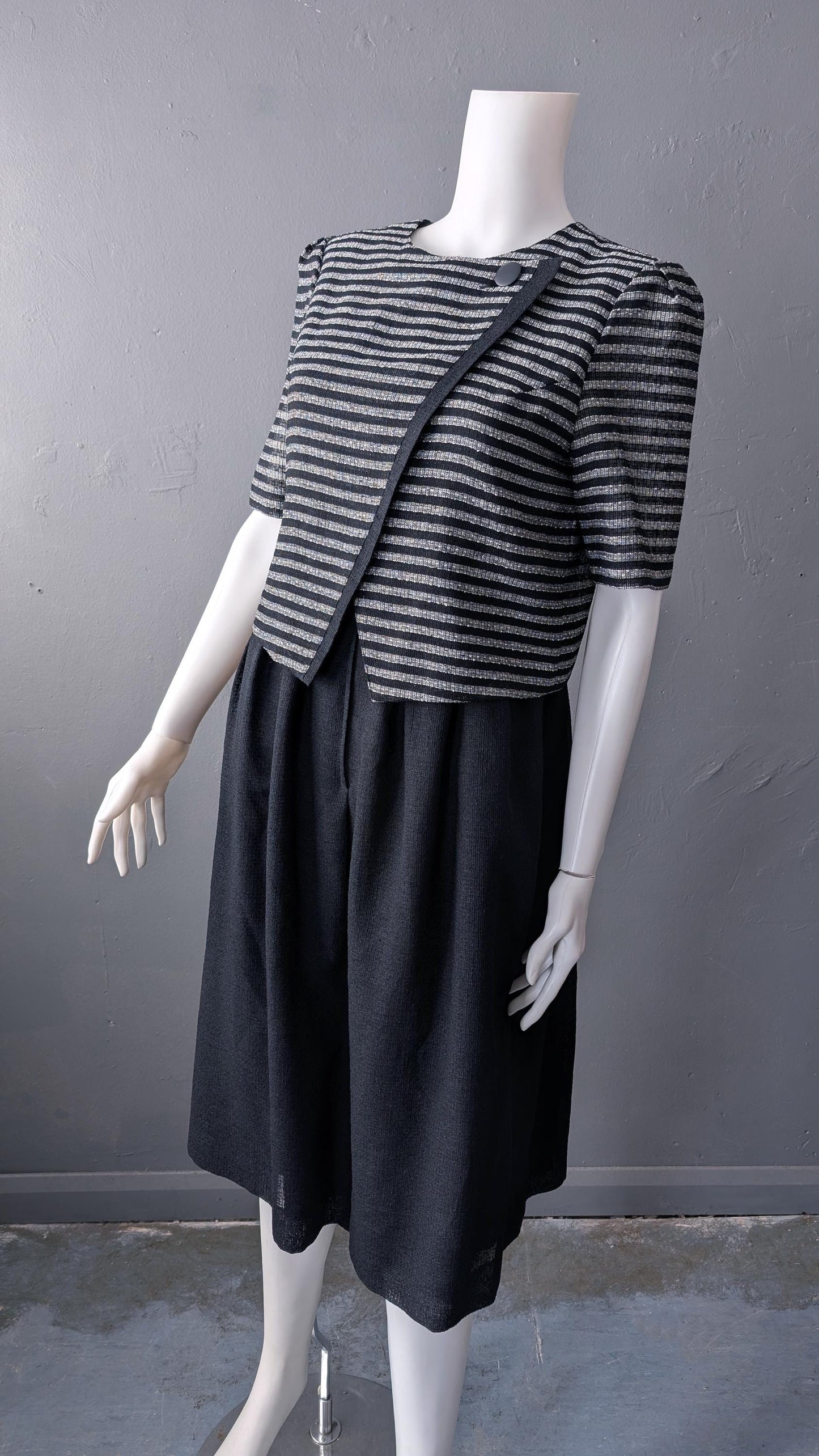 90s Japanese Modernist Dress by Tokyo Style, Size Small