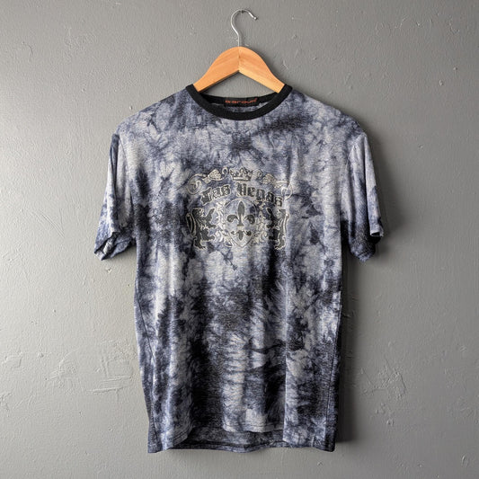 Las Vegas T-shirt in Dark Blue Tie Dye, Size Small Medium
