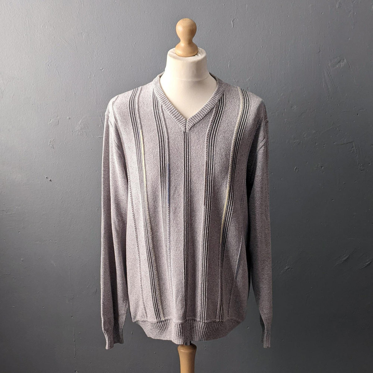 90s Paul Smith Jumper with Vertical Stripes, Size XL 48 Chest
