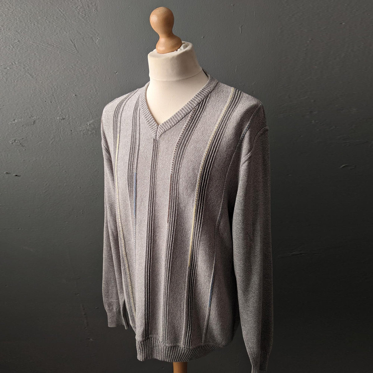 90s Paul Smith Jumper with Vertical Stripes, Size XL 48 Chest