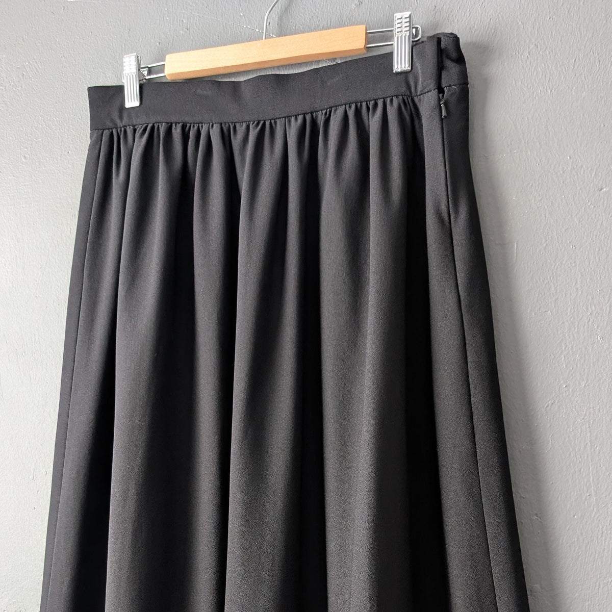 70s Crepe Maxi Skirt by Dereta London, Size Medium