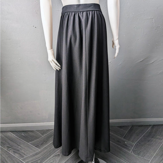 70s Crepe Maxi Skirt by Dereta London, Size Medium