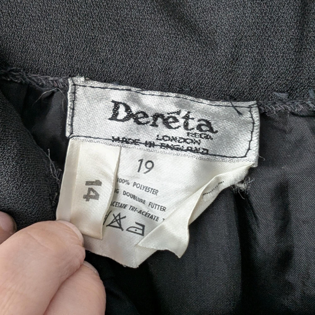 70s Crepe Maxi Skirt by Dereta London, Size Medium