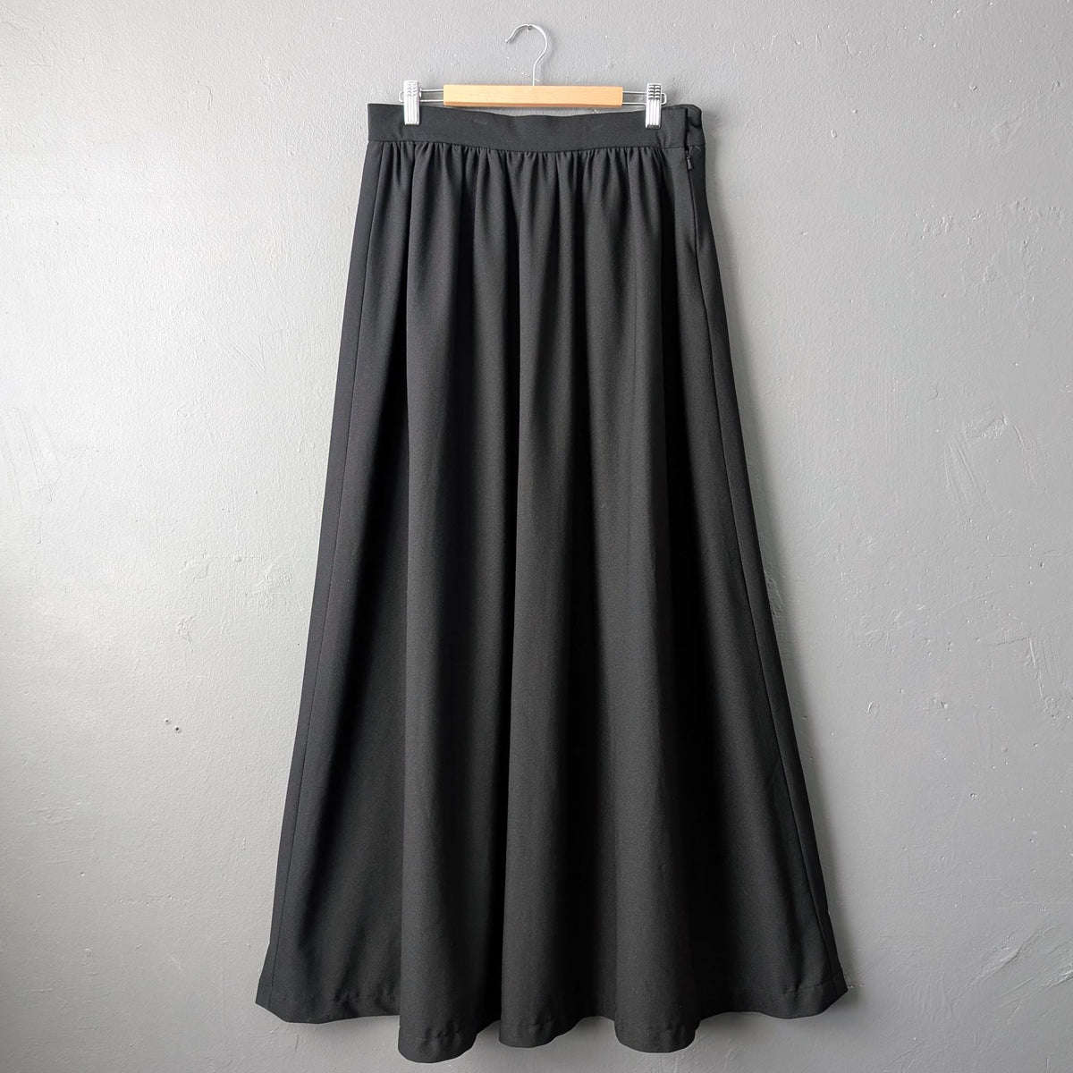 70s Crepe Maxi Skirt by Dereta London, Size Medium