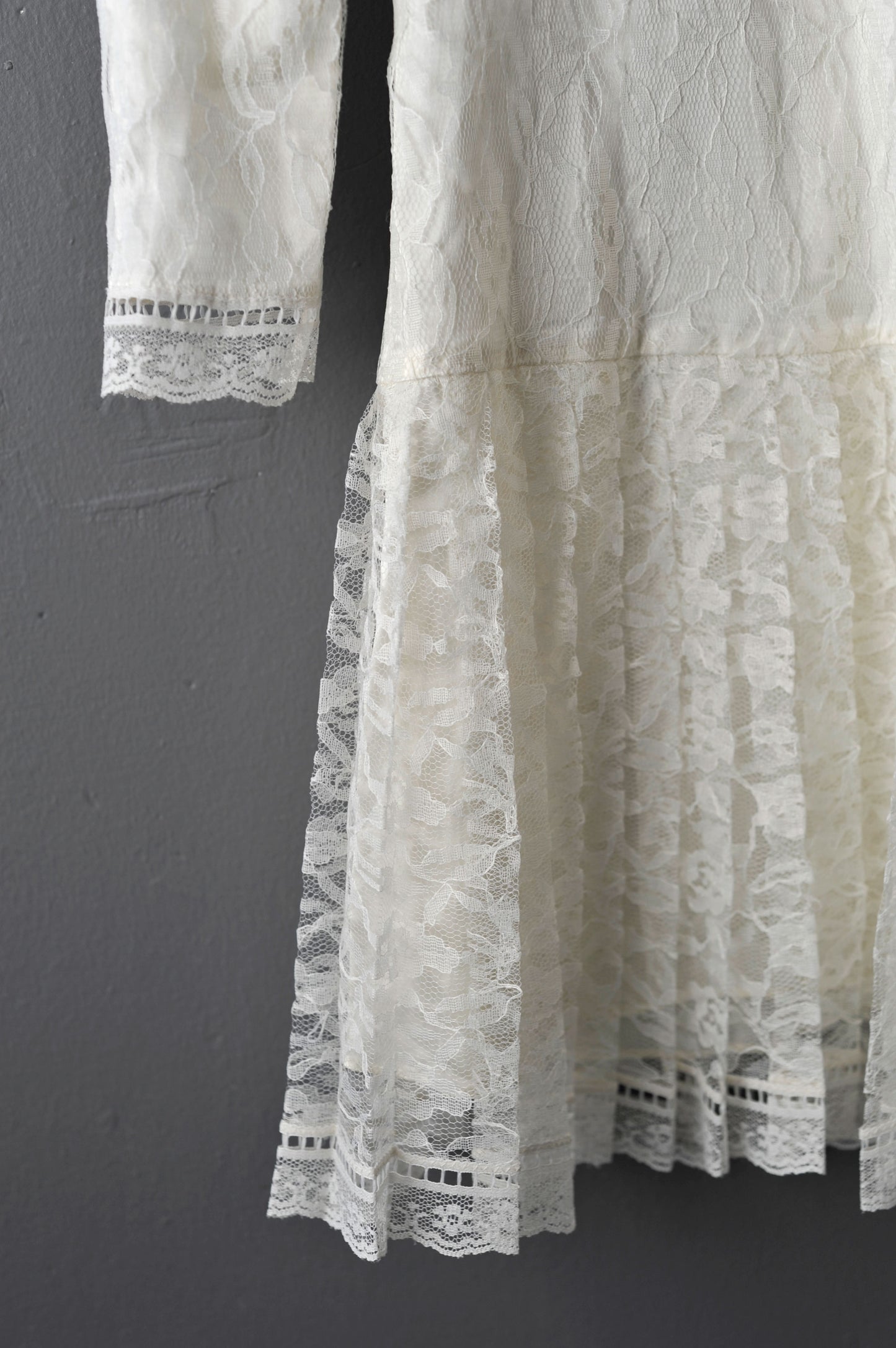 Girls Gunne Sax Lace Dress by Jessica McClintock, 80s Victoriana Edwardian Style