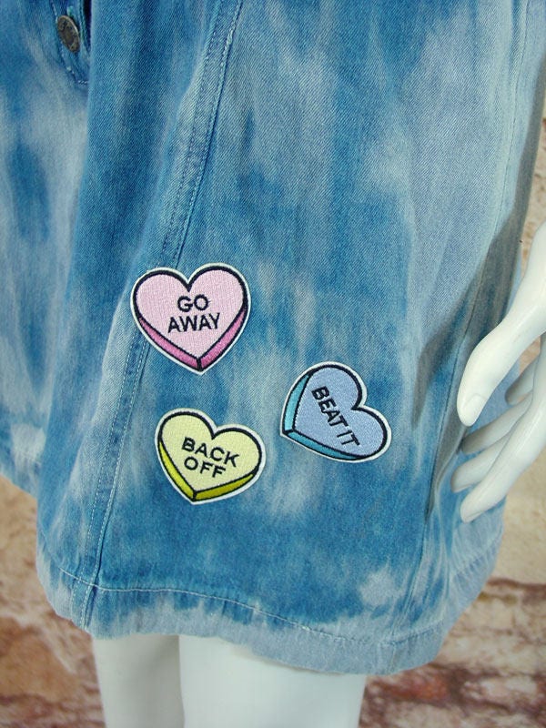 Tie Dye Denim Jumpsuit, Short Flared Overalls, Candy Festival Culotte Playsuit, Size Medium