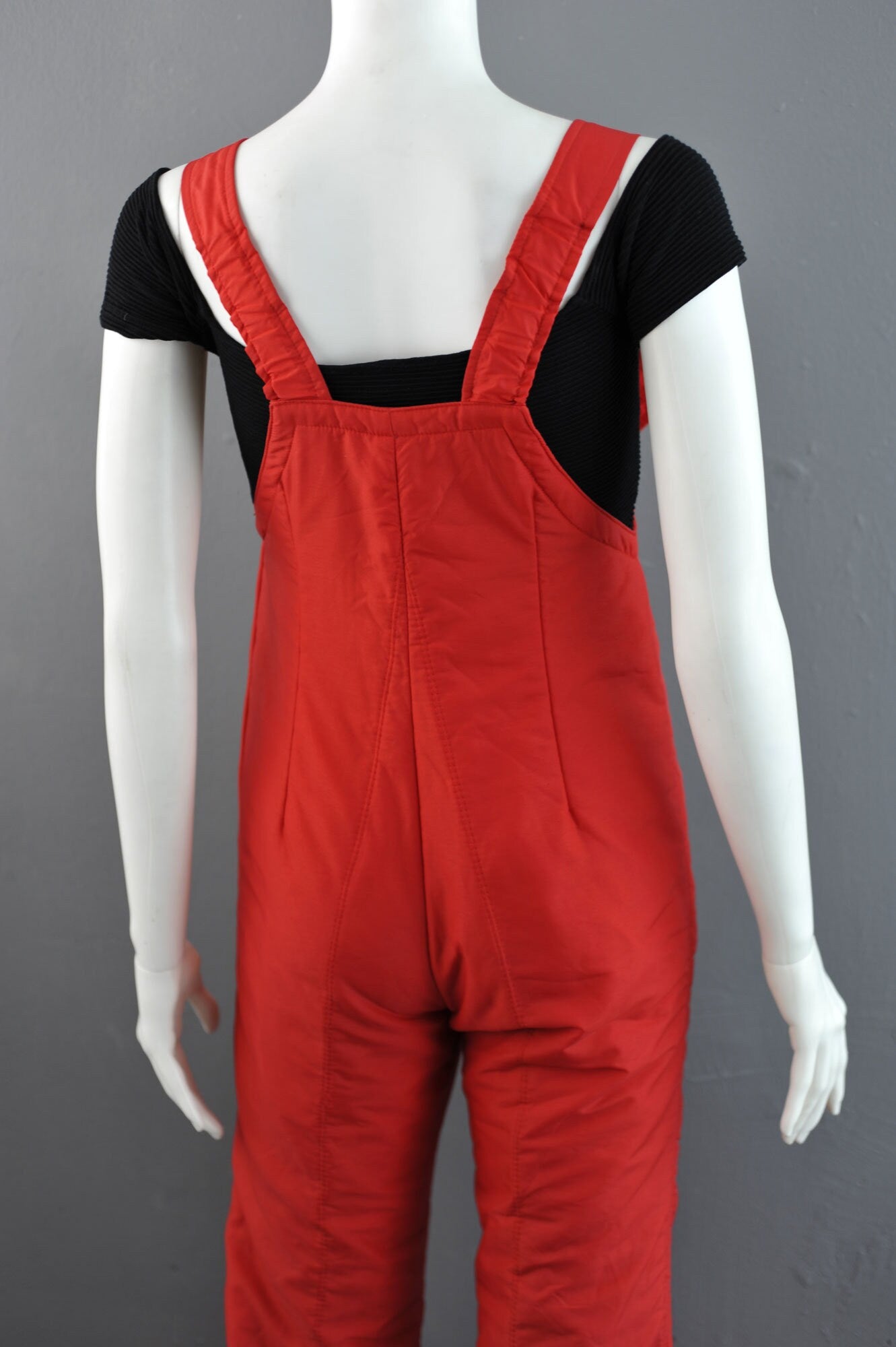70s Snow Salopettes, Vintage Ski Wear, Winter Sports Trousers, Size Small