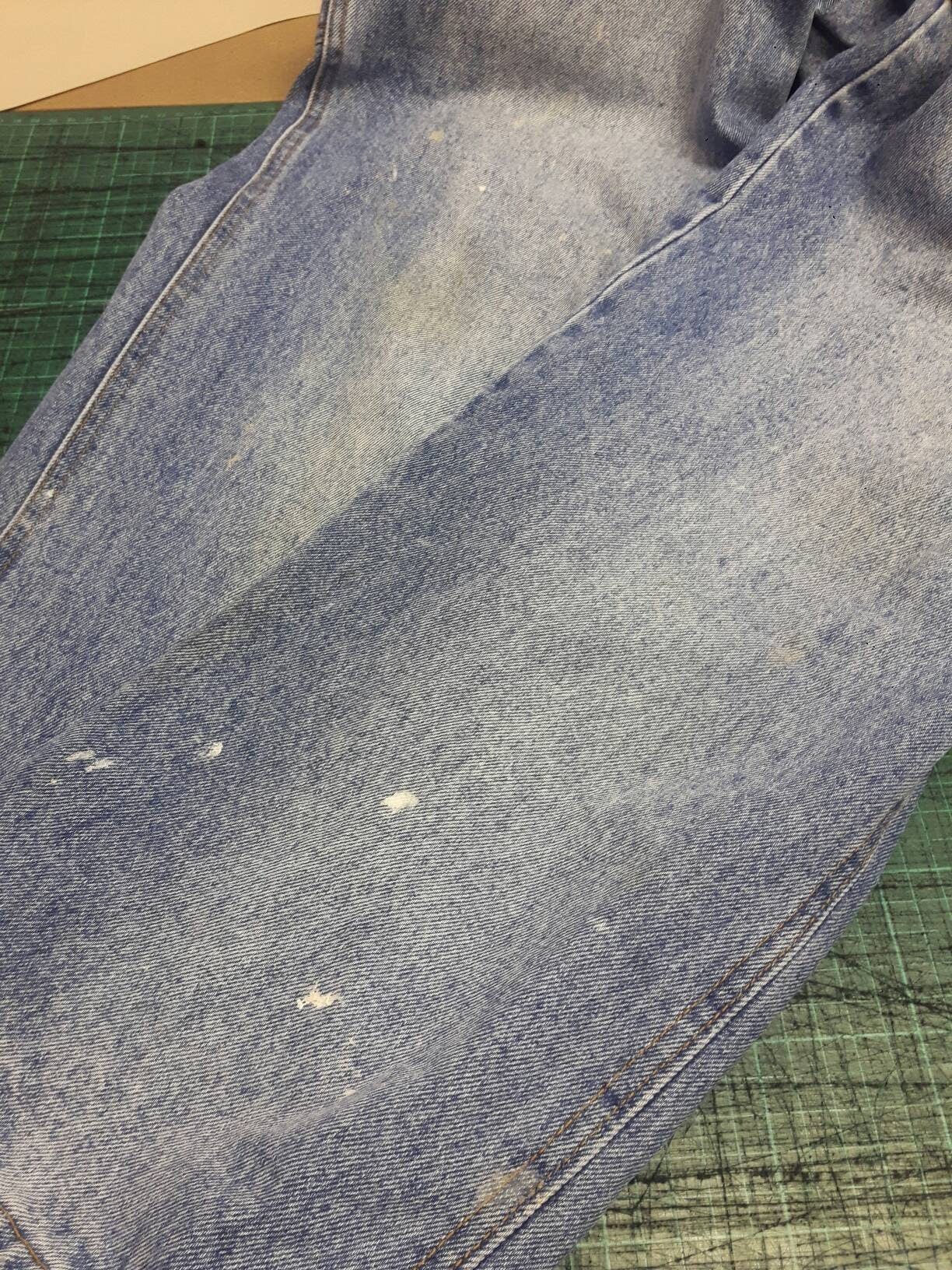 80s Jinglers Dungarees, Stonewash Denim Workwear Bib Overalls, 35 waist