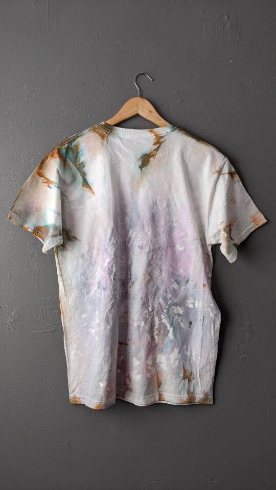 Scary Cartoon Face Tie Dye T-shirt, Size Medium