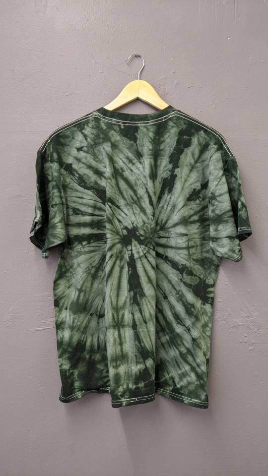 Fredericksburg Tie Dye Tshirt, Upcycled Beer Enthusiast Top, Size Medium