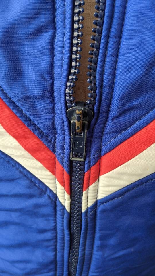 70s Luhta Ski Jacket, Vintage Snow Coat, Retro Winter Sports, Size Small 38 Chest