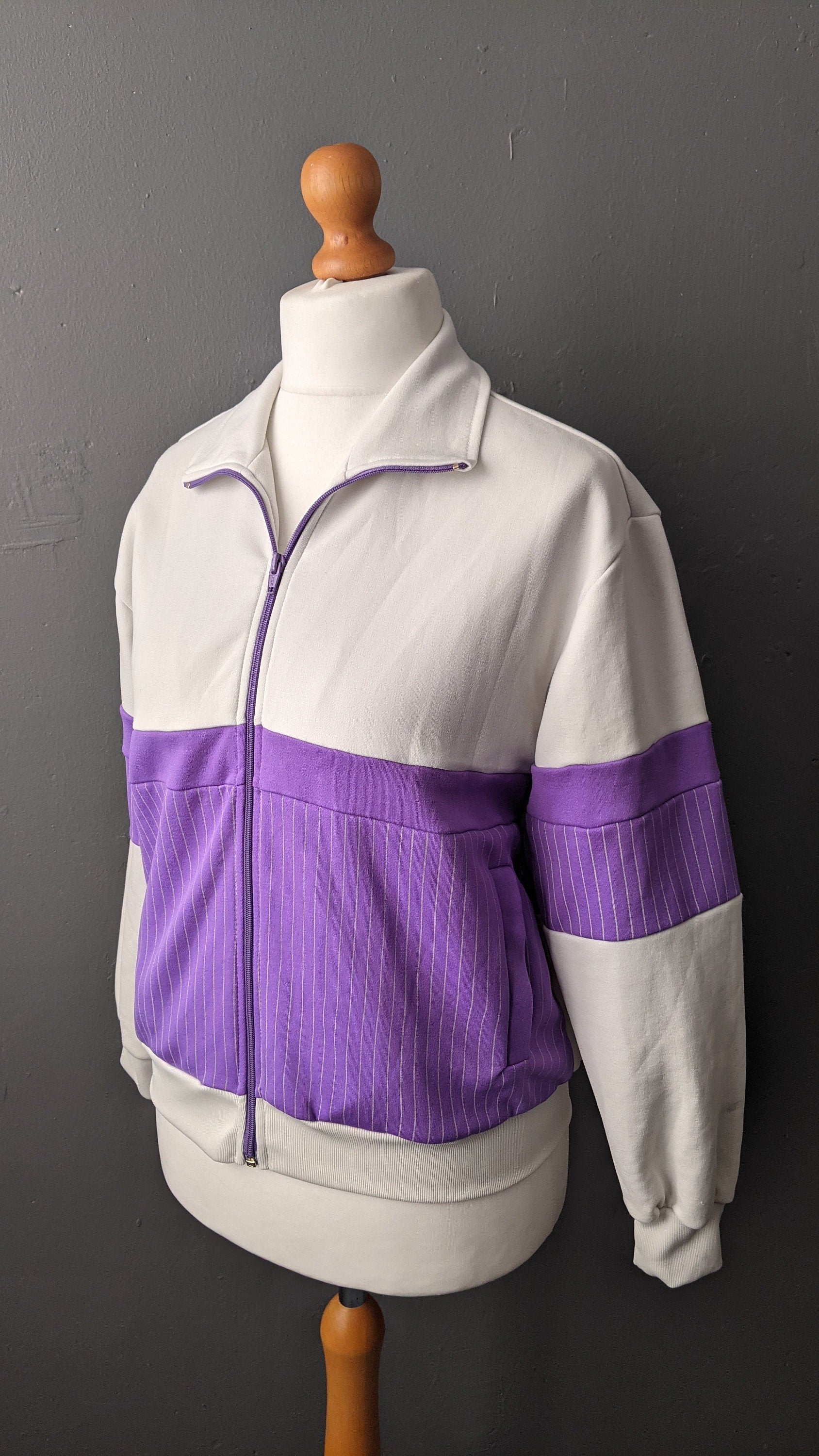 90s Tracksuit Jacket, Festival Rave Top, Size Large