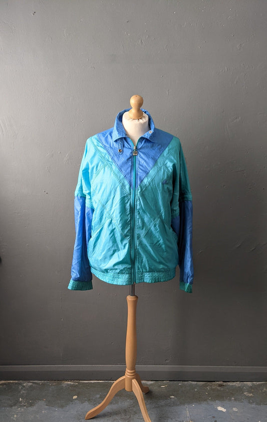 90s Unisex Shellsuit Jacket by Rucanor, Festival Convertible Tracksuit Top, Size Large XL