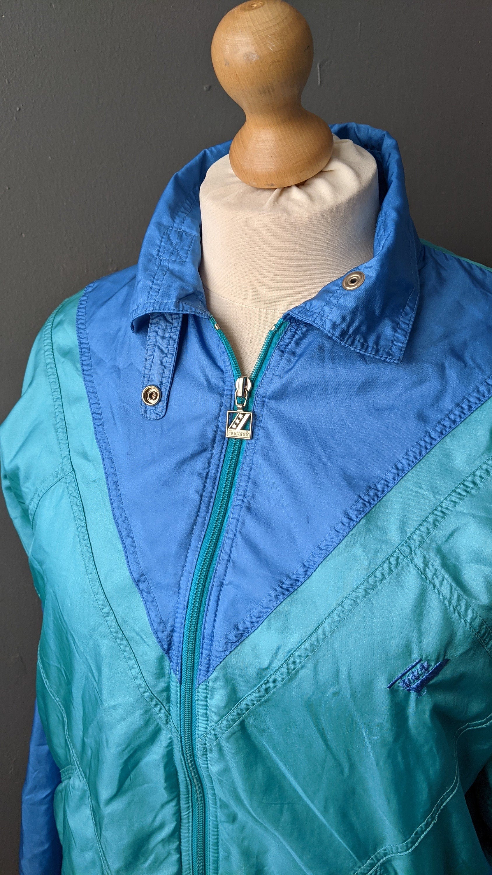 90s Unisex Shellsuit Jacket by Rucanor, Festival Convertible Tracksuit Top, Size Large XL
