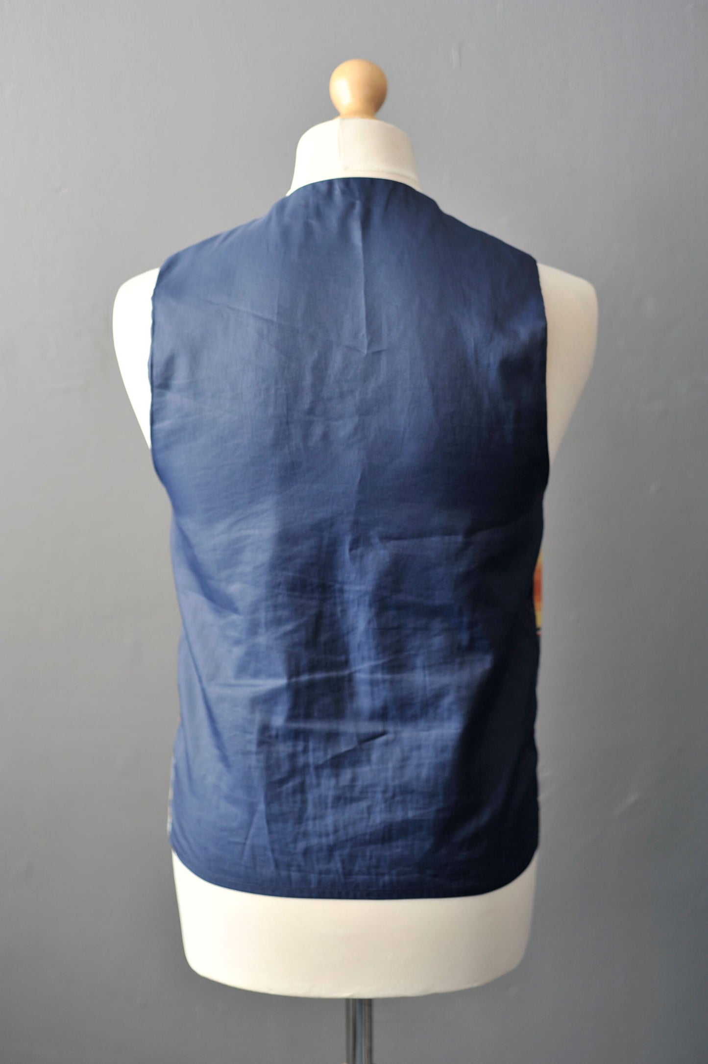 90s Colourful Striped Waistcoat by Che Clothing, Dapper Eccentric , Size Small