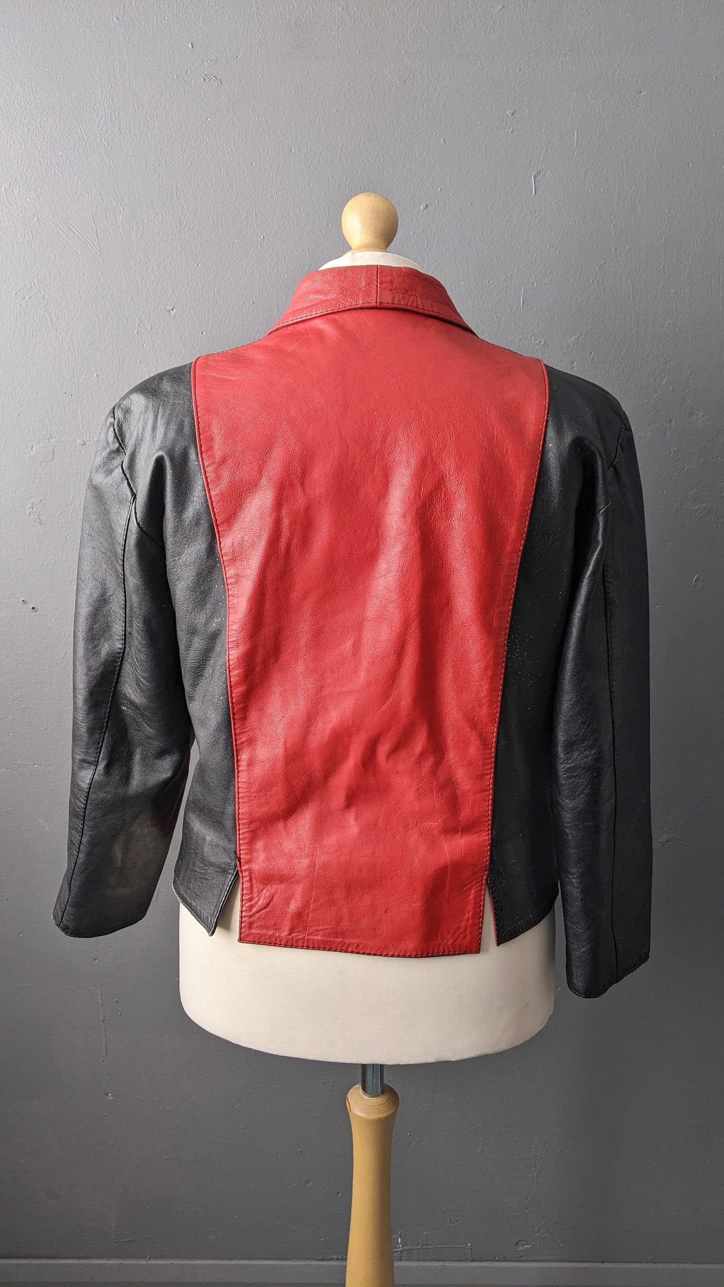 80s Glitter Leather Jacket, Retro Rock Chic, Size Large