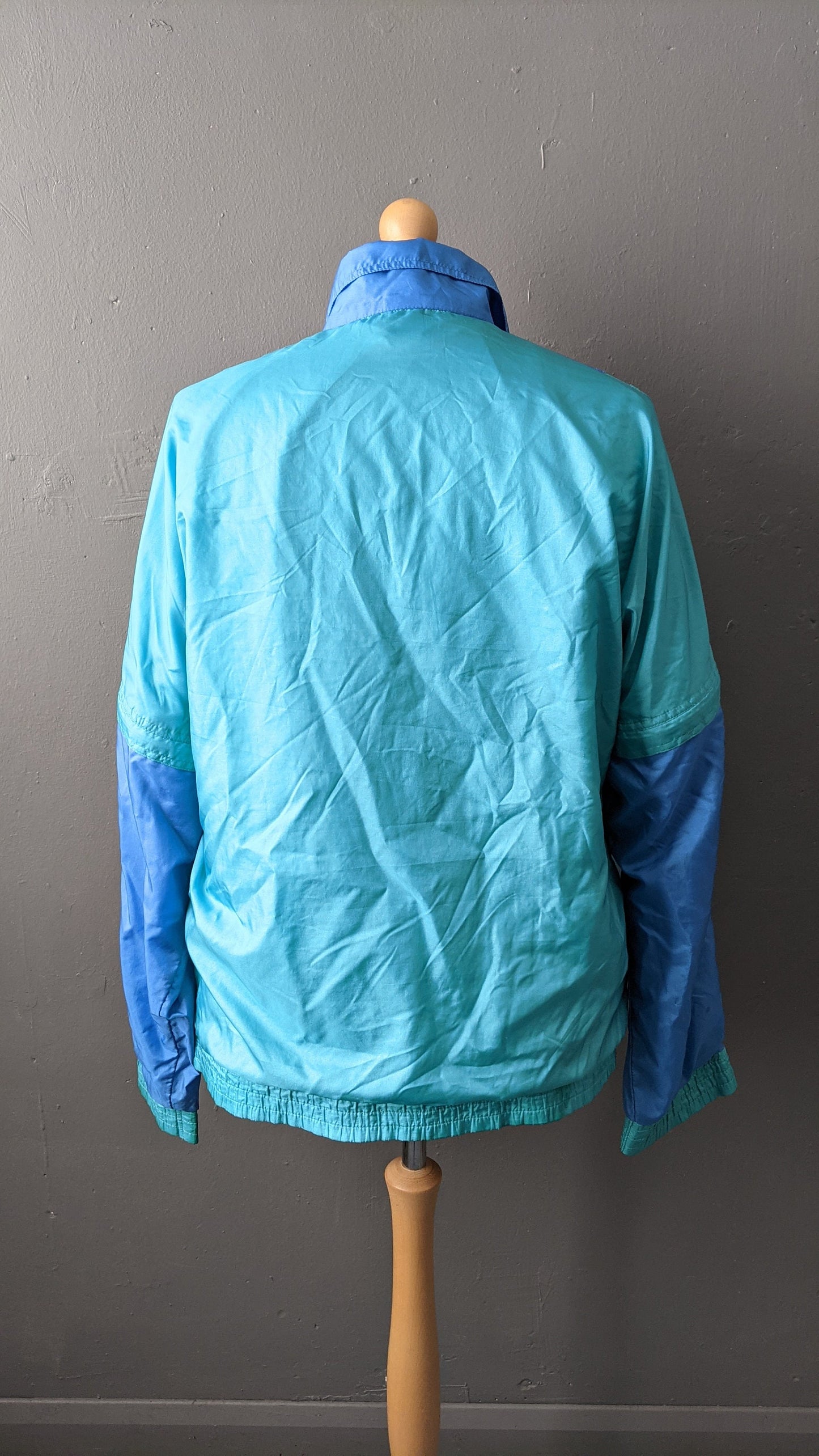 90s Unisex Shellsuit Jacket by Rucanor, Festival Convertible Tracksuit Top, Size Large XL