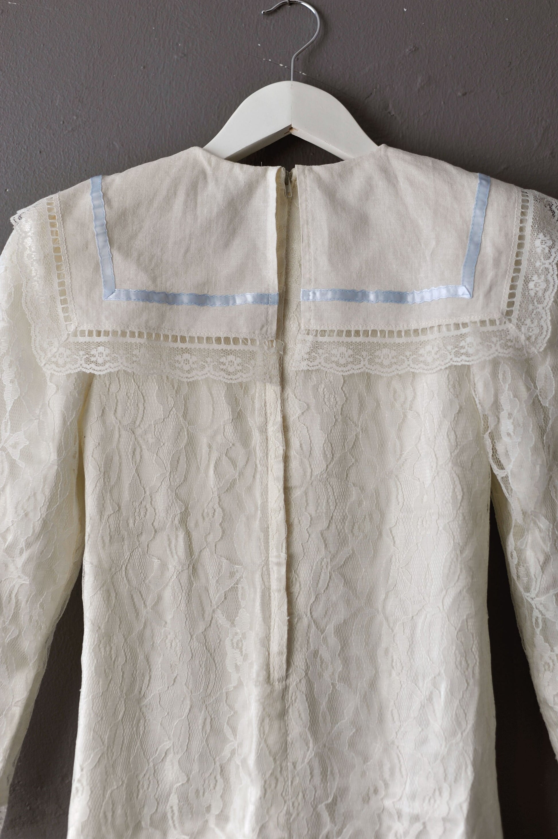 Girls Gunne Sax Lace Dress by Jessica McClintock, 80s Victoriana Edwardian Style