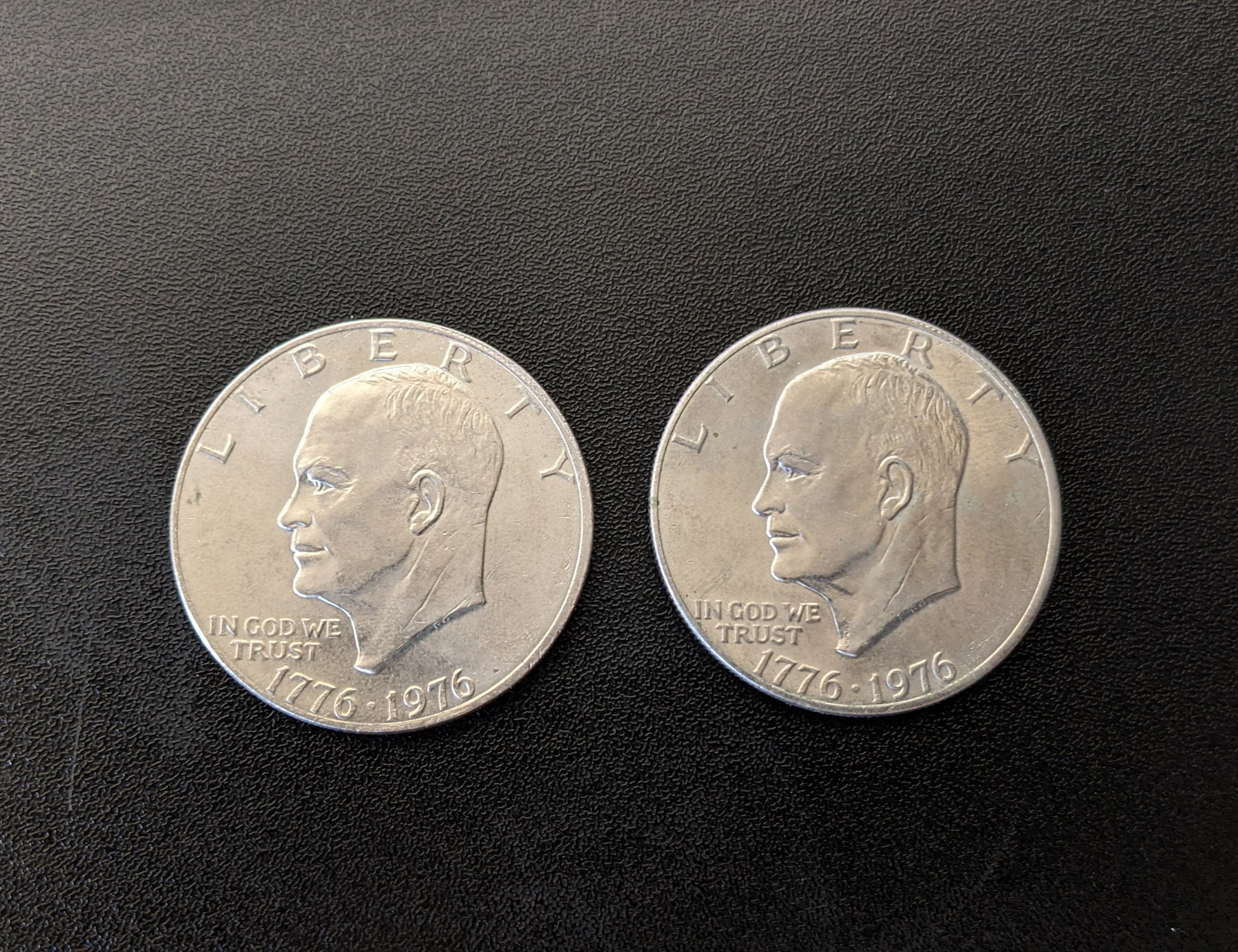 Pair of 1976 Bicentennial Eisenhower Dollar Type 2