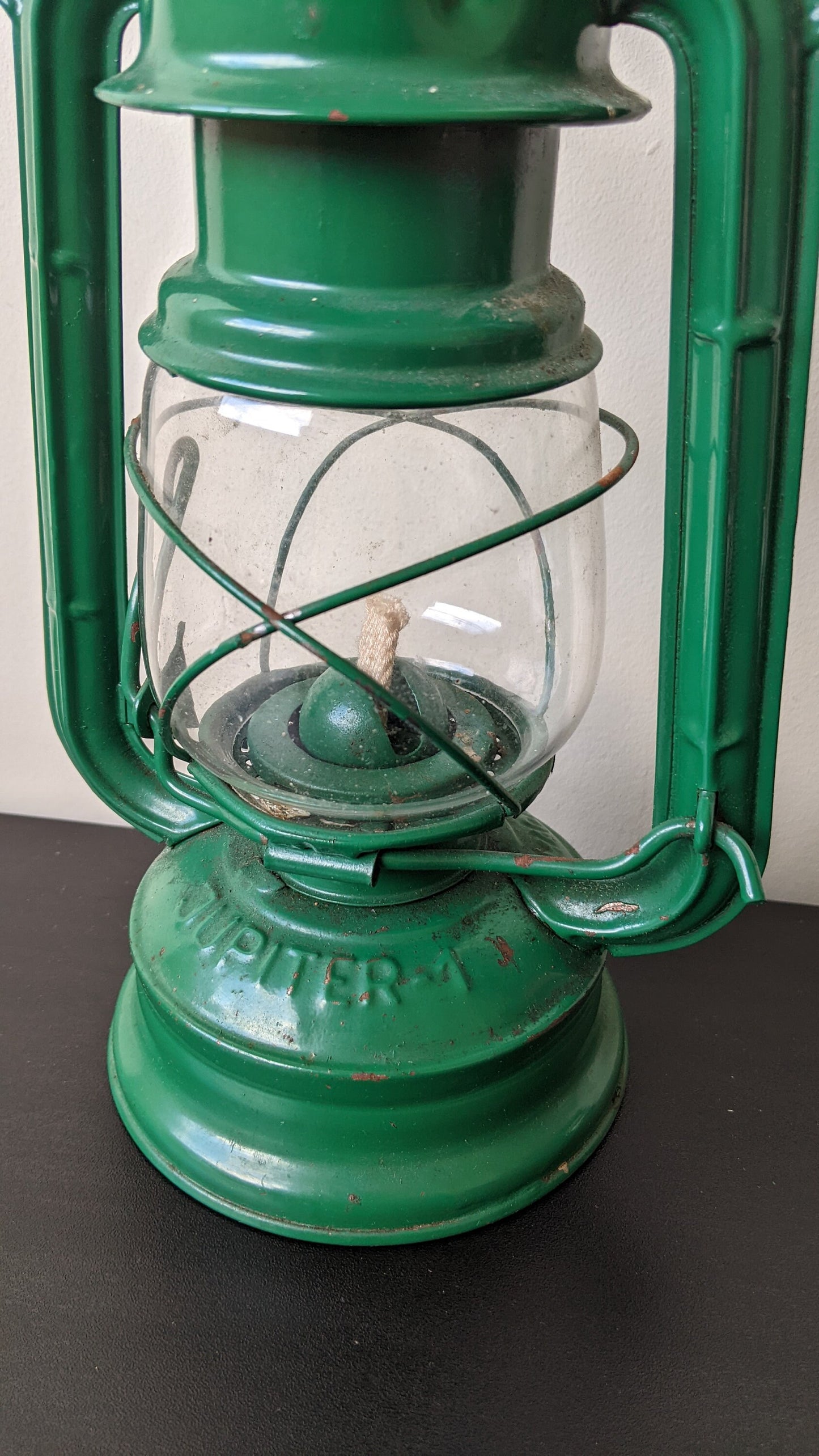 Vintage Paraffin Oil Storm Lantern, Polish Jupiter-1 Hurricane Lamp, Outdoor Camping