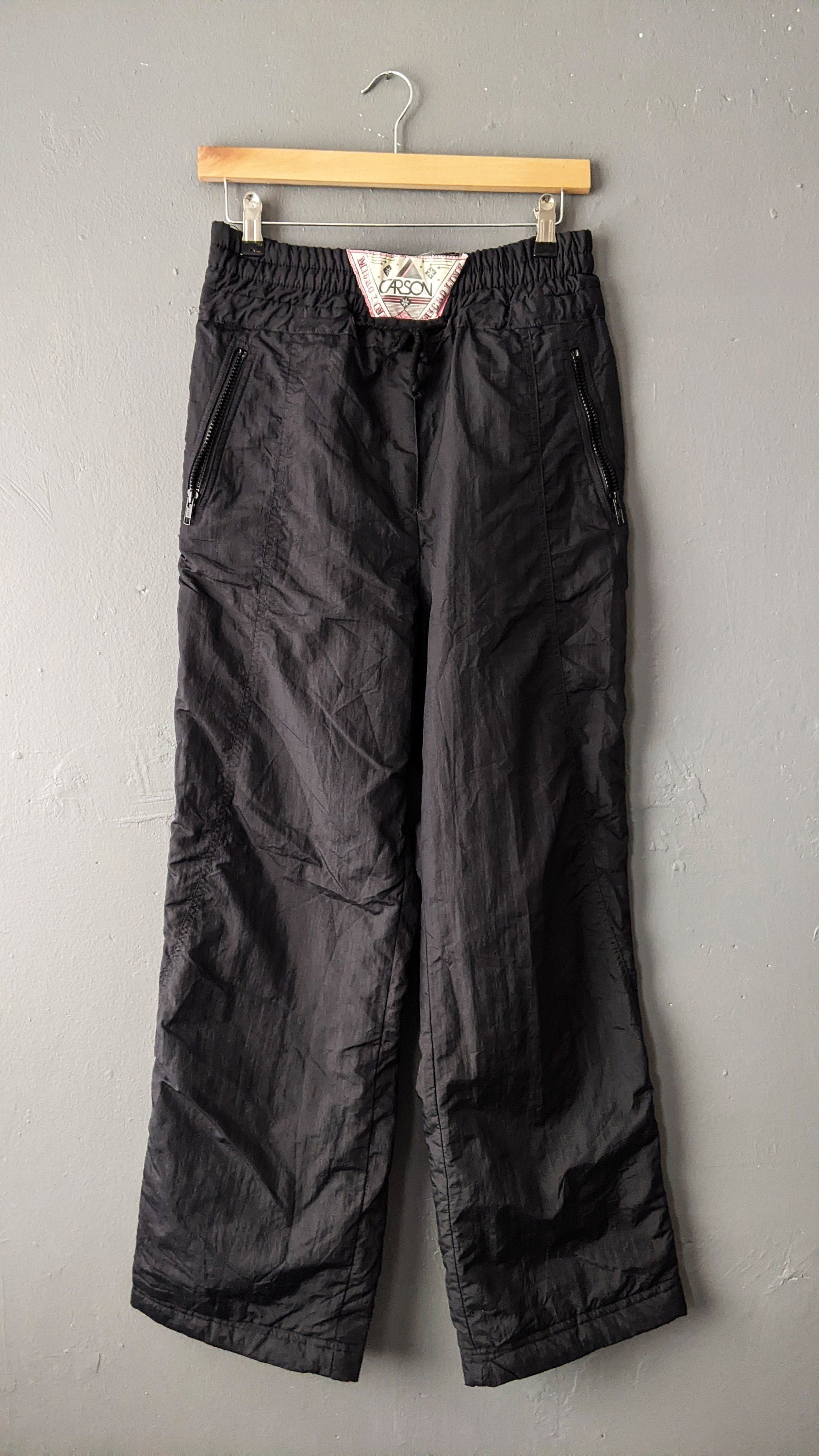 Vintage Side Zip Ski Trousers, Snow Suit Pants, Retro Winter Sports, Size Small