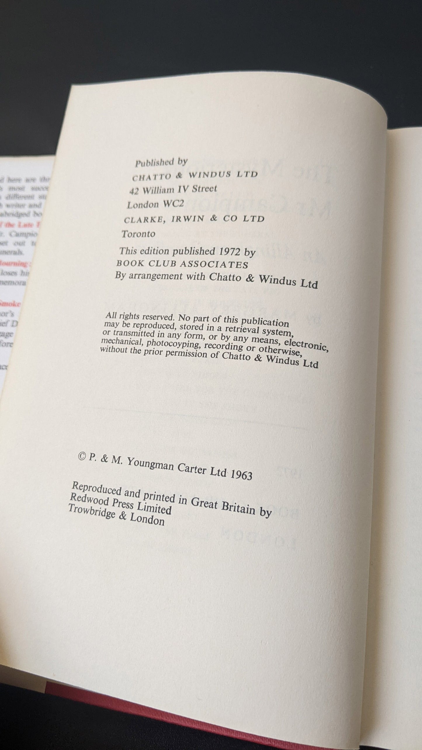 The Mysterious Mr Campion; An Allingham Omnibus, 1972 Book Club Associates Edition
