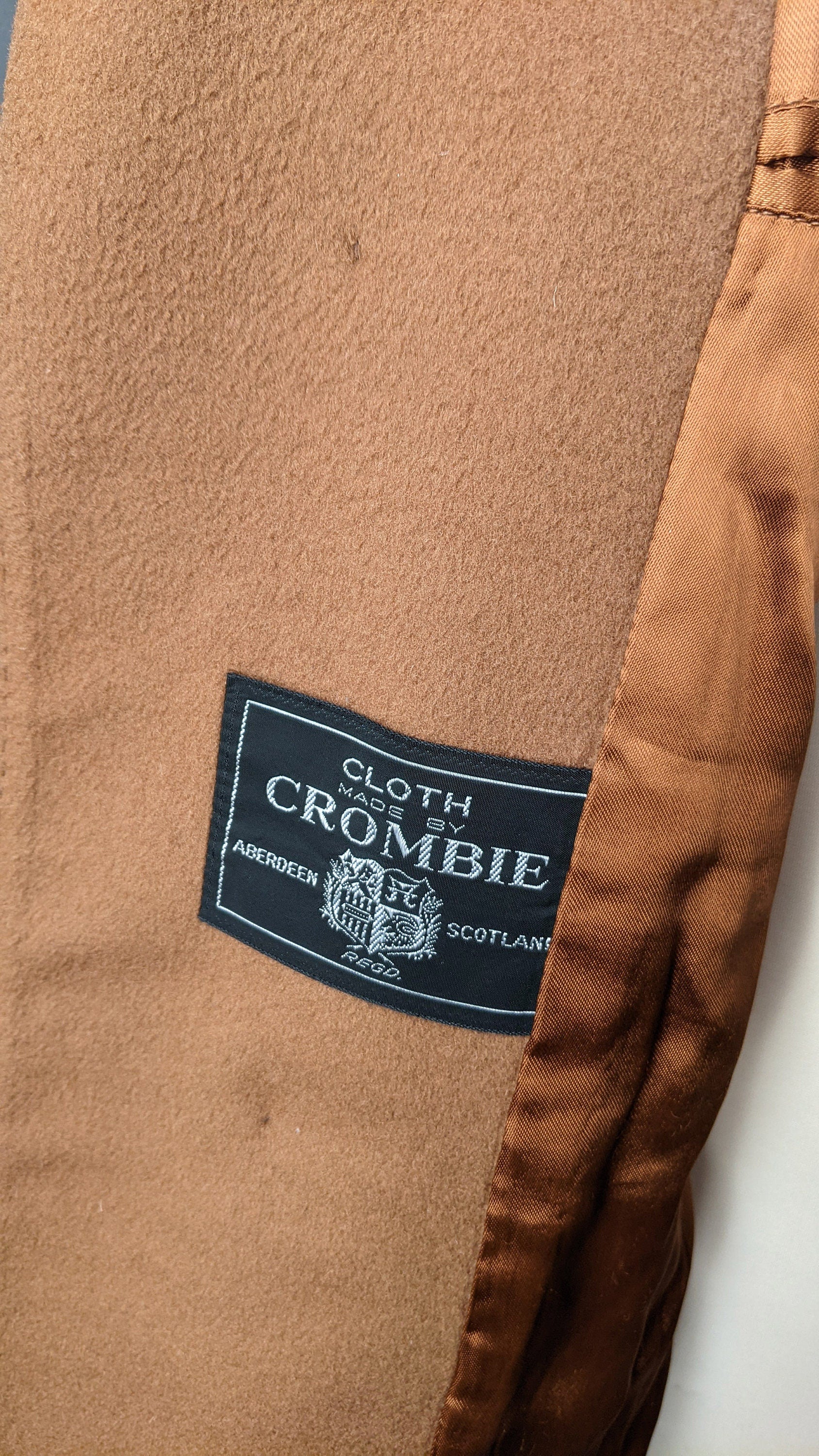 60s Crombie Wool Coat by Hepton, Size Large