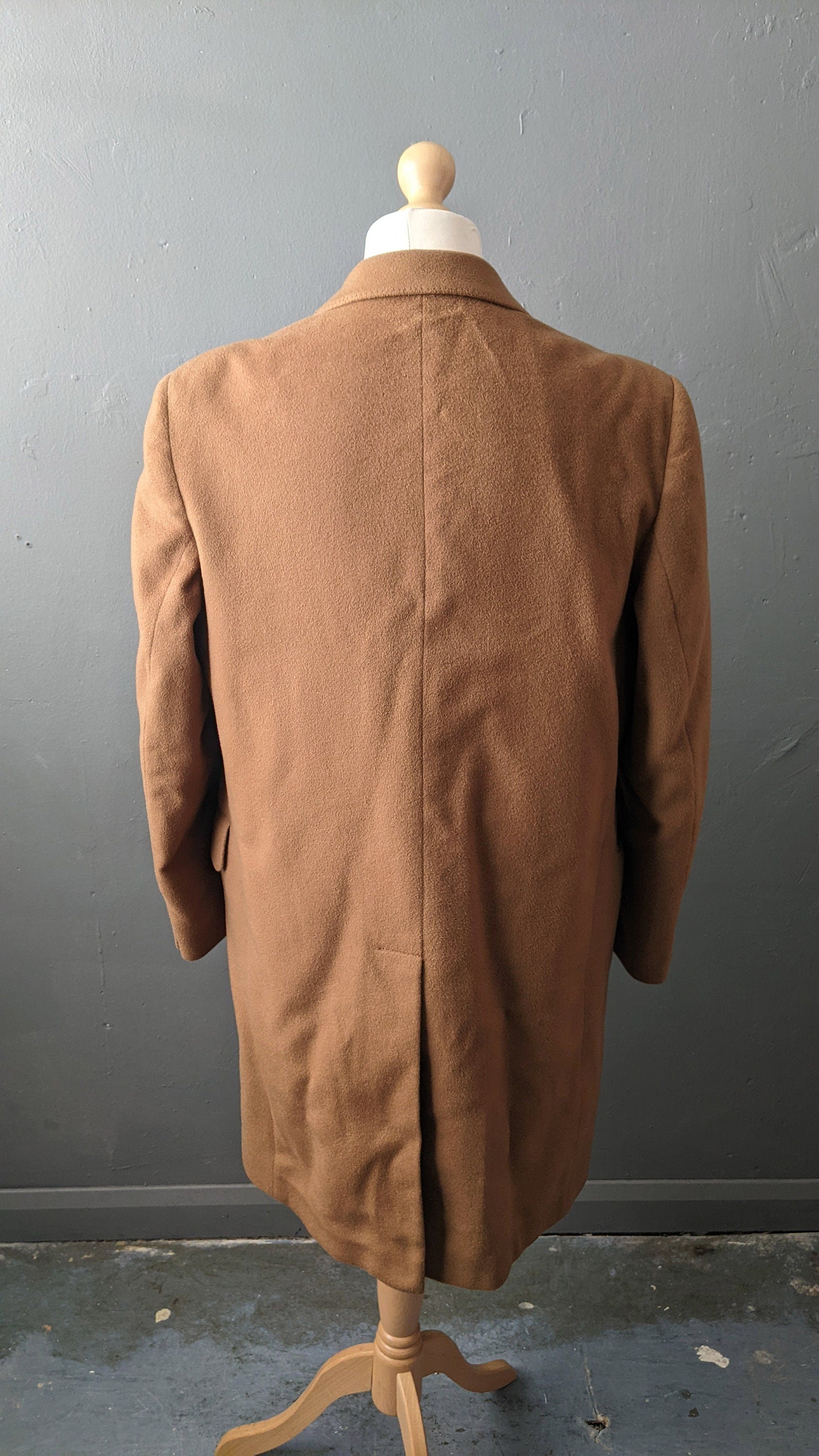 60s Crombie Wool Coat by Hepton, Size Large