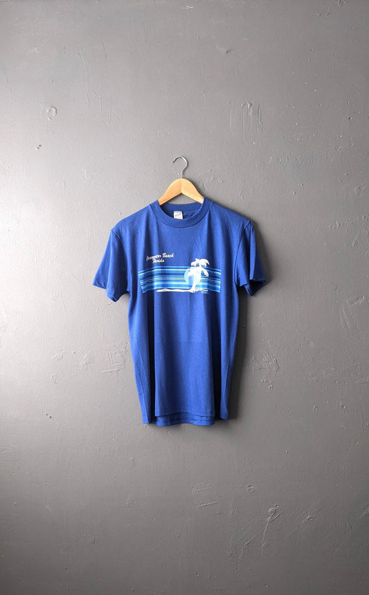 80s Clearwater Beach Florida T-Shirt by Sunshine Coverups, Size Medium