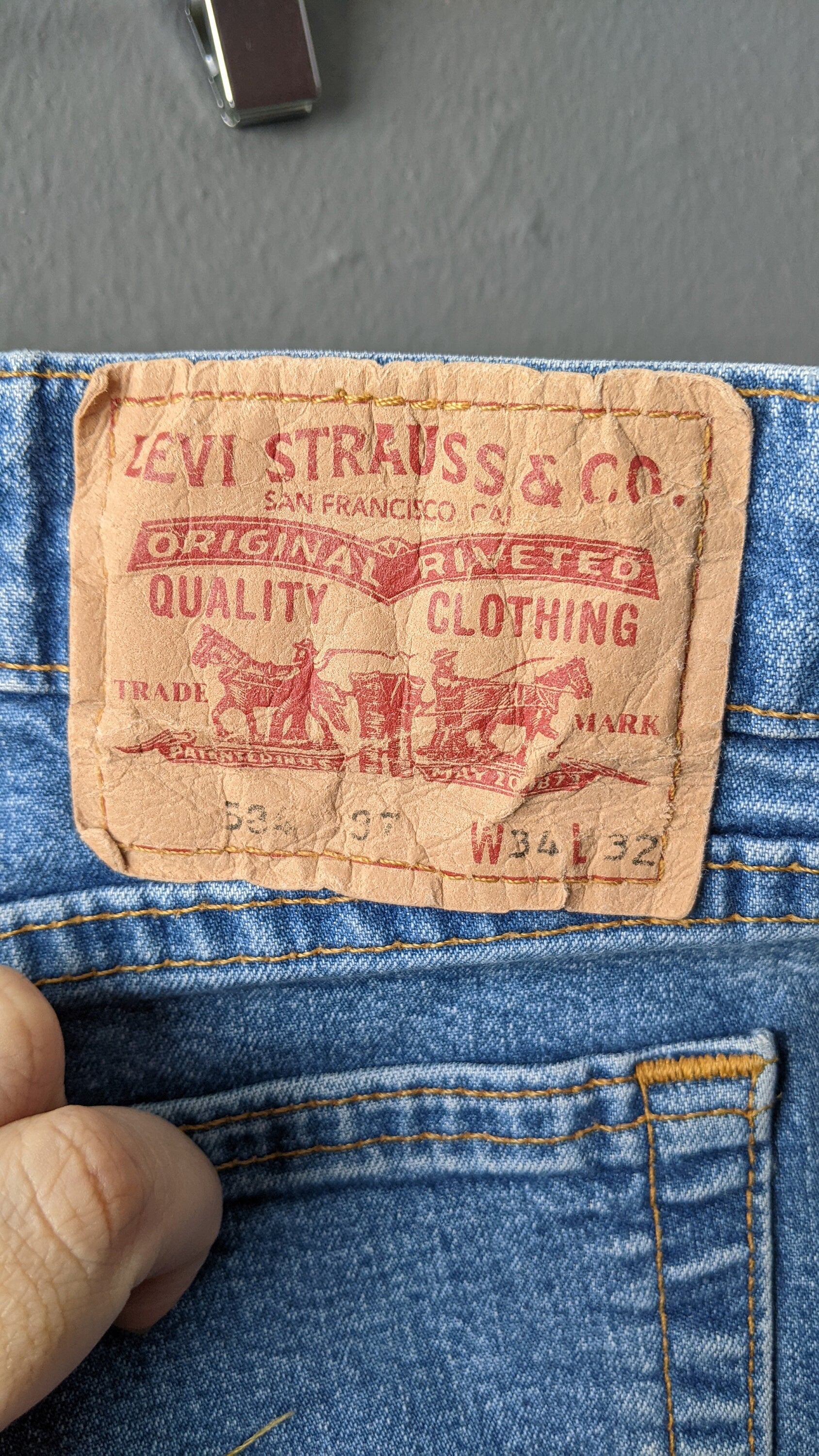 90s Levis 584 Bootcut Jeans, Vintage Stretch Denim, 34 Waist Size Large