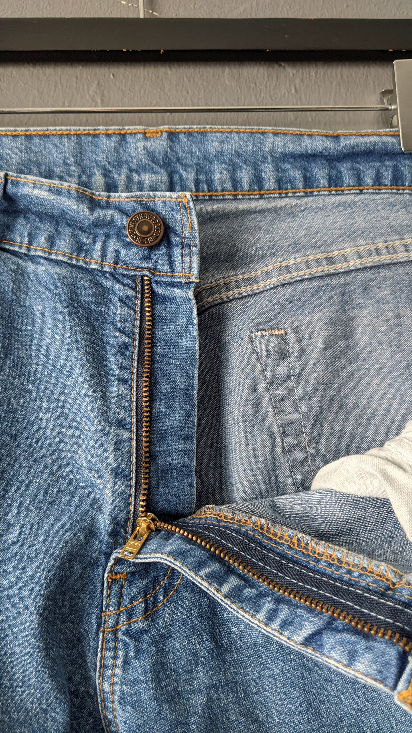 90s Levis 584 Bootcut Jeans, Vintage Stretch Denim, 34 Waist Size Large