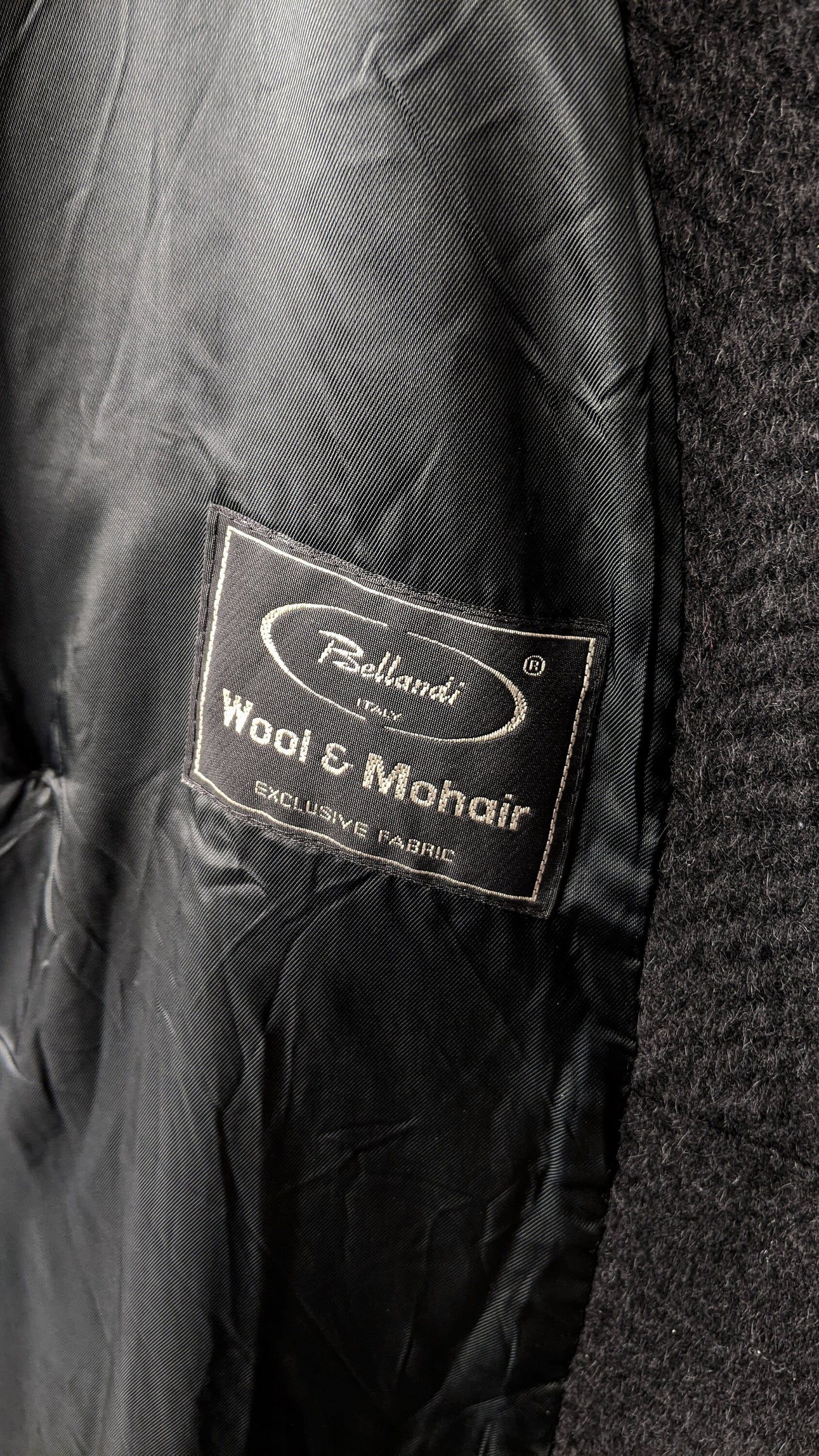 80s Long Mohair Wool Coat by Ajatar, Heavy Winter Car Coat, Large to Plus Size